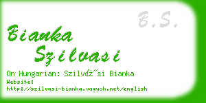 bianka szilvasi business card